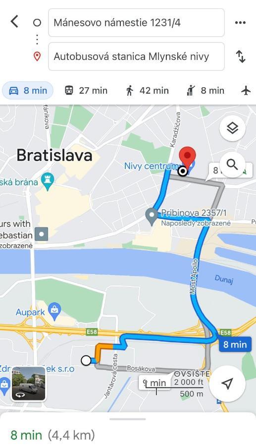Private Room 1 Km From Center With Kitchen Bratysława Zewnętrze zdjęcie